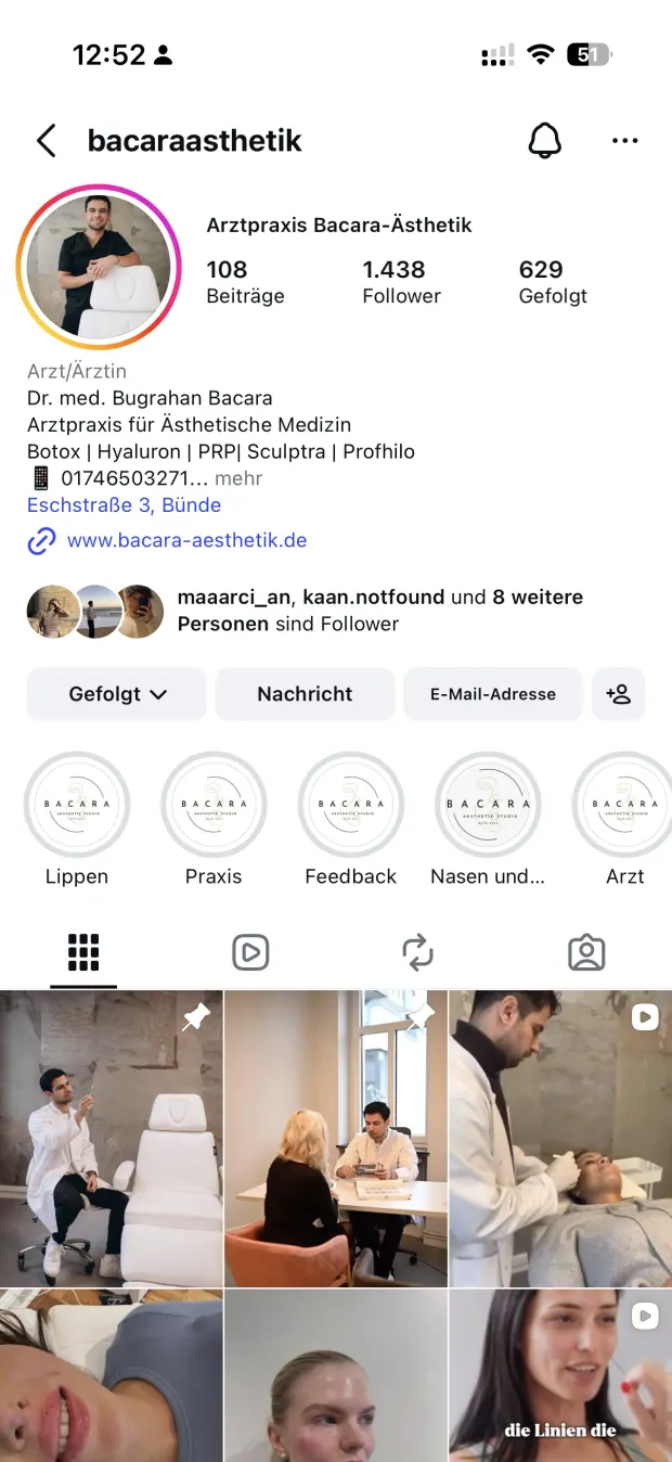 Bacara Ästhetik Social Media